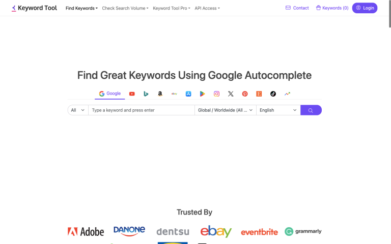 Keyword Tool